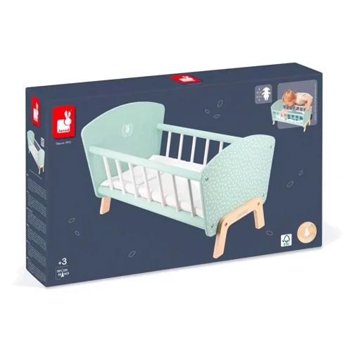 Ліжко Janod для ляльки м'ятне (J05902)