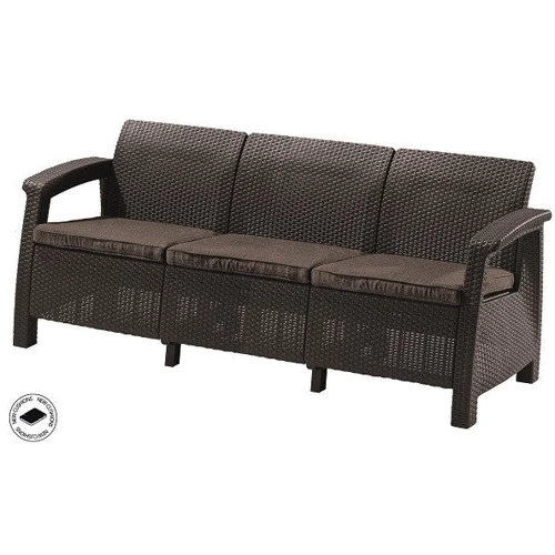 Софа Allibert Corfu love seat max коричневая (3253929120770): Вид Лавка