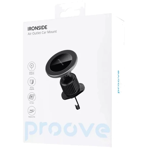 Держатель Proove Car Holder Air Vent Magnetic Ironside Black: Тип автомобильный