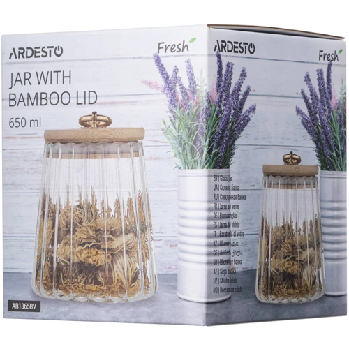 Банка Ardesto Fresh Vintage 650 мл (AR1365BV): Объем, л 0.65