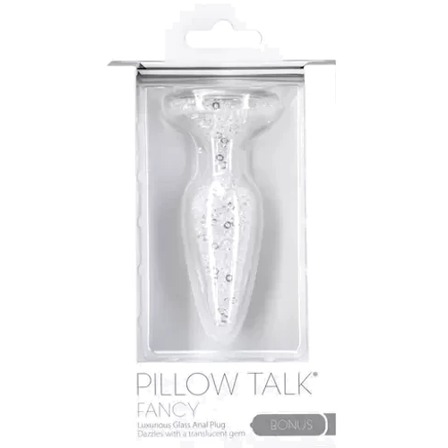 Скляний анальний затор Pillow Talk - Fancy - Luxurious Glass Anal Plug