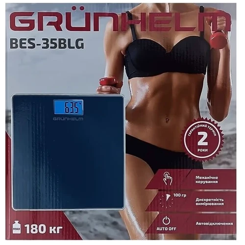 Весы напольные Grunhelm BES-35BLG