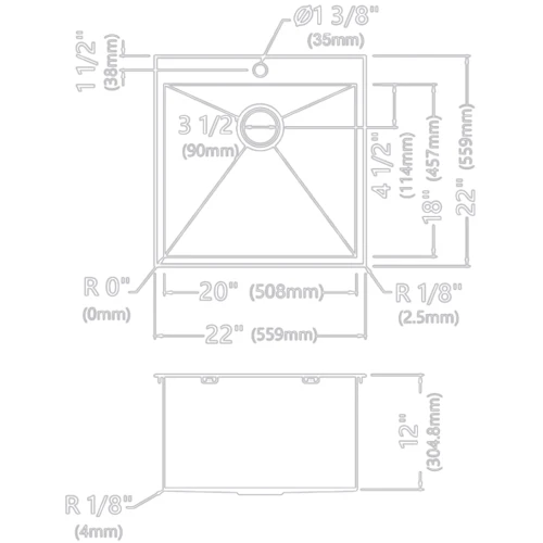 Кухонная мойка Kraus KHT301-22L