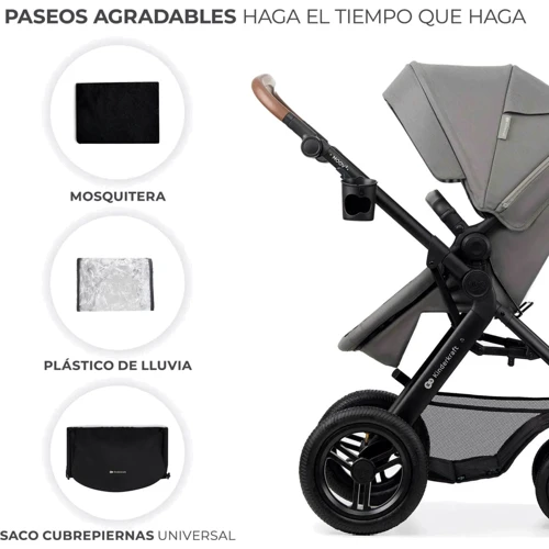 Универсальная коляска 3 в 1 Kinderkraft Moov 2 Air Light Gray (KSMOOV02LGR3000) фото 25
