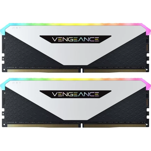 Corsair 32 GB (2x16GB) DDR4 3600 MHz Vengeance RGB RT White (CMN32GX4M2Z3600C18W)
