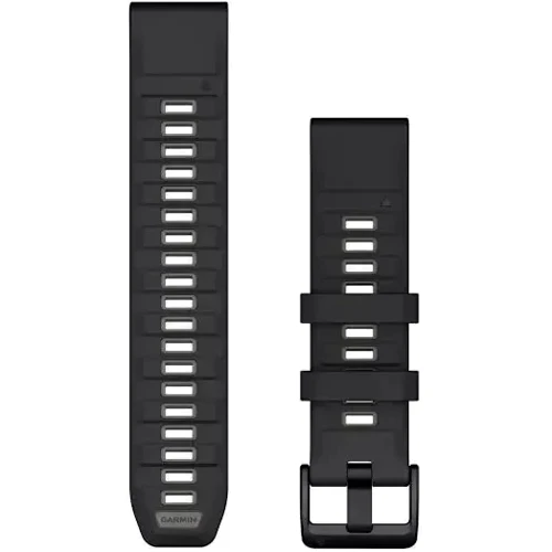 Ремешок Garmin QuickFit 22mm Watch Bands Black/Pebble Gray Silicone (010-13392-00)