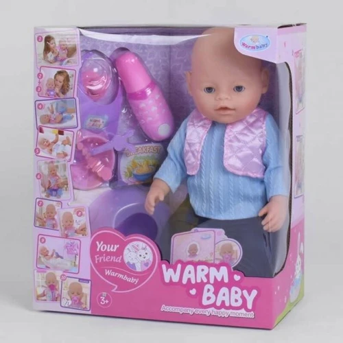 Пупс Warm Baby WZJ 058 A-586 10 функций, с аксессуарами