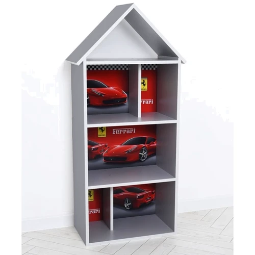 Деревянный домик-полка Bambi H 2020-18-3 Ferrari Серый