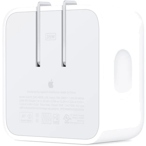 Аксессуар для Mac Apple 35W Dual USB-C Port Compact Power Adapter (MNWM3) фото 3