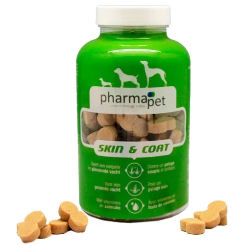Пищевая добавка Pharma Pet Skin and Coat для собак для поддержания здоровья шерсти и кожи 235 г (011214)