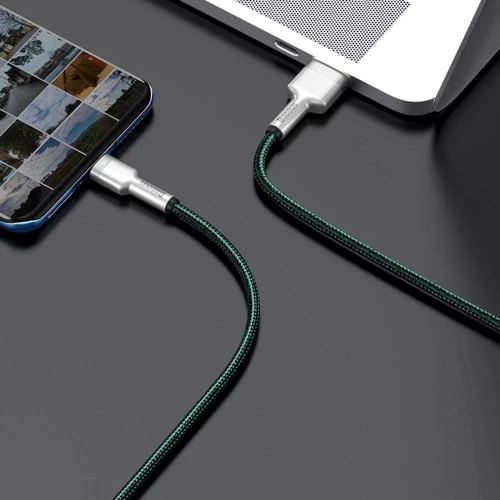 Кабель Baseus USB Cable to USB-C Cafule Metal 40W 1m Green (CATJK-A06) фото 10