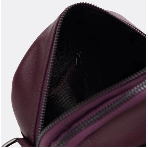 Женская сумка кросс боди Keizer фиолетовая (K11208v-violet): Фактура Зернистая, Матовая