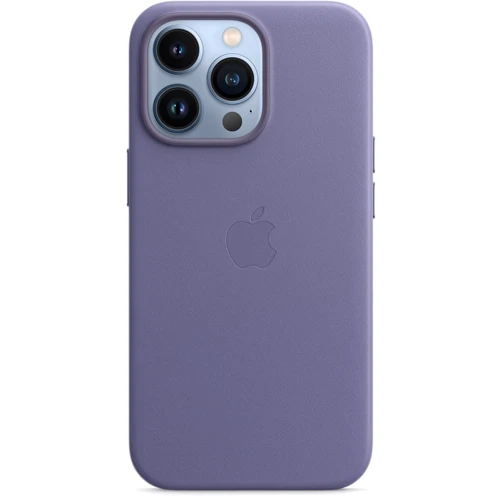 Чехол для iPhone Apple Leather Case with MagSafe Wisteria (MM1F3) for iPhone 13 Pro: Тип чехла накладка на заднюю часть