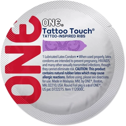 Презервативы ONE Tattoo Touch, 12 шт (подарочная упаковка)