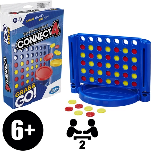 Игра настольная Hasbro Gaming дорожная Собери 4 (F8253): Возраст от 6-ти лет