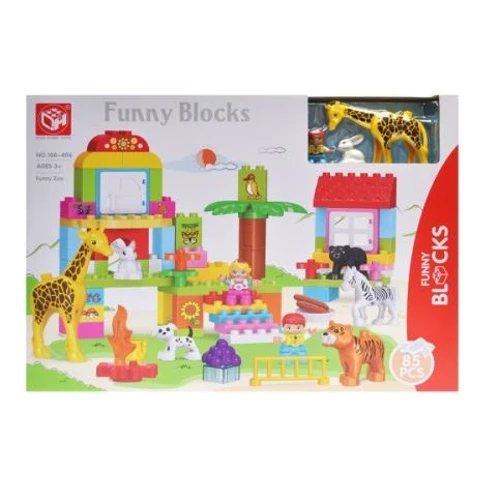Конструктор Kids Home Toys Веселий зоопарк 85 деталей (188-406)