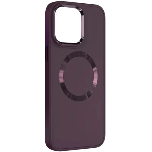 Чохол для iPhone TPU Case Bonbon Metal Style with MagSafe Plum for iPhone 11