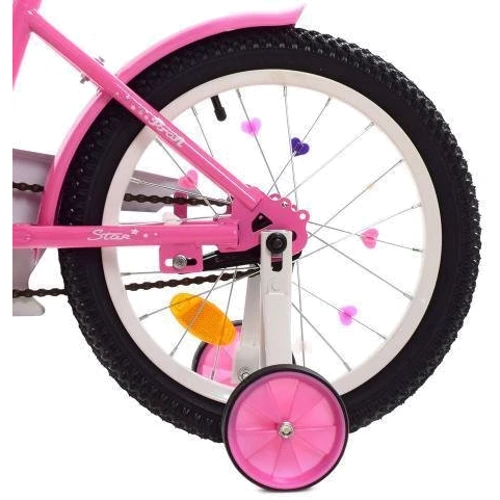 Велосипед дитячий Profi Star 16" рожевий (Y1691): Гальма Ободной (передний), Ножной