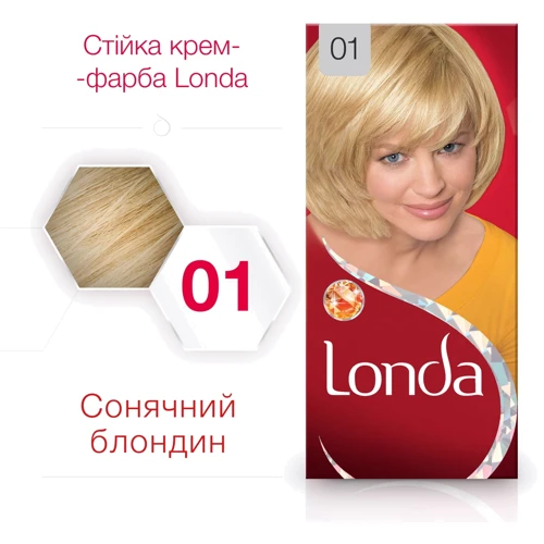 LONDA Крем-фарба для волосся Cream 01 Сонячний блондин 130 ml фото 6