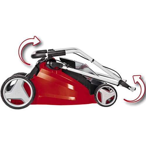 Газонокосилка Einhell GE-CM 43 Li M Kit (3413130): Особенности Складная рукоятка, С травосборником