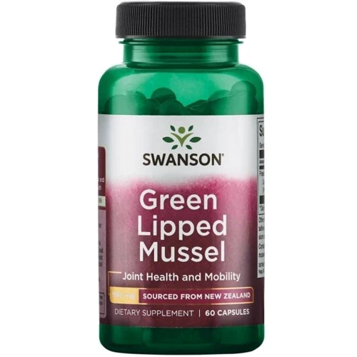 Swanson Green Lipped Mussel 500 mg Зеленые мидии 60 капсул