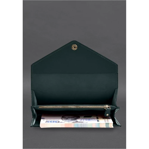 Женский кошелек BlankNote 5.0 зеленый (BN-KLATCH-5-malachite): Формат кошелька Горизонтальный