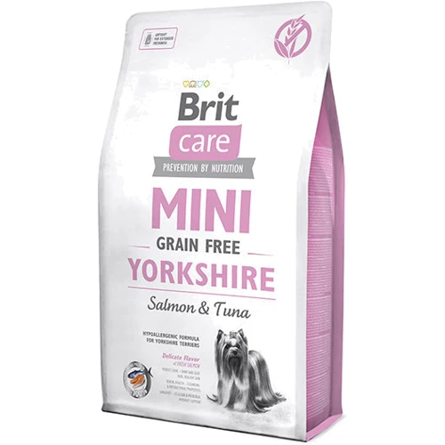 Сухий корм для дорослих собак породи йоркширський тер'єр Brit Care Sensitive Grain Free Yorkshire з лососем і тунцем 2 кг (8595602520190)