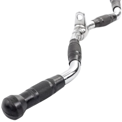 Ручка для верхней тяги York Fitness 70см W-образная с резиновыми рукоятками, хром (00014961361568)
