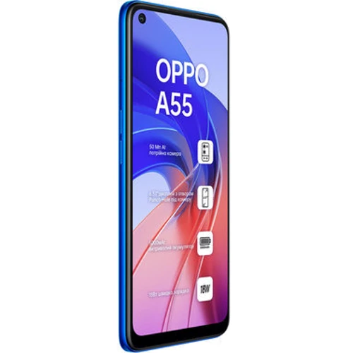 Смартфон Oppo A55 4/64 GB Rainbow Blue Approved Витринный образец фото 7