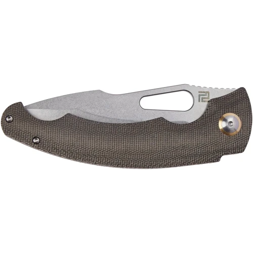 Нож Artisan Xcellerator SW, AR-RPM9 Steel, Micarta green (2798.03.38): Тип ножа Складной