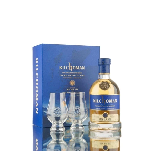 Виски Kilchoman Machir Bay с 2 бокалами (0,7 л) (AS19708493)