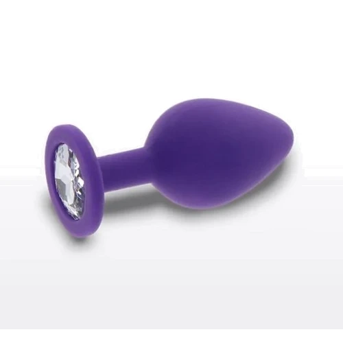 Анальная пробка Toy Joy Medium Diamond Booty Jewel (фиолетовая)