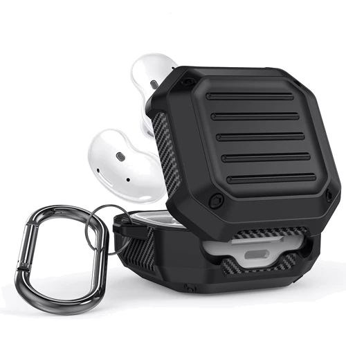 Чехол для наушников BeCover Protective Black (705687) for Samsung Galaxy Buds 2 Pro/Buds 2/Buds Live/Buds Pro: Особенности С карабином