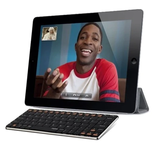 Клавиатура Rapoo Bluetooth Ultra-slim Keyboard for iPad black (E6300): Тип клавиш мембранный