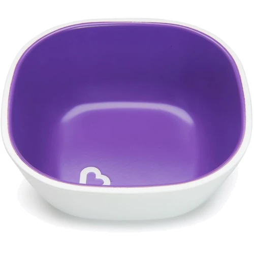 Набір тарілок Munchkin Splash Bowls, 2 шт, рожева та фіолетова (46725.02) фото 7