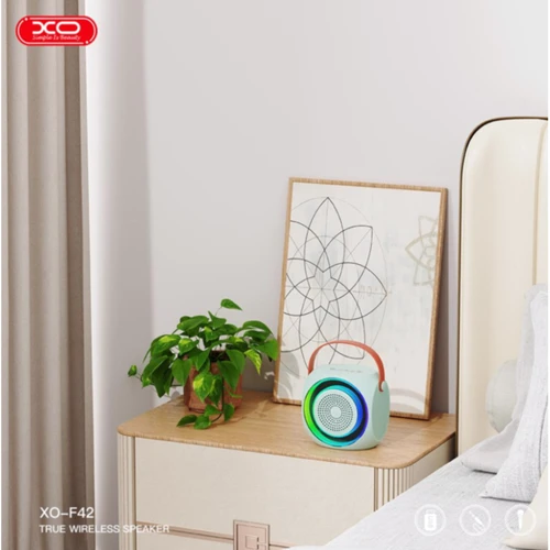 Акустика XO F42 Dazzling RGB with Microphone Blue: Цвет голубой