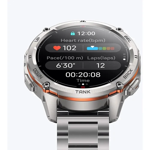 Смарт-годинник Kospet Tank T3 Ultra 2 Silver Silicone Basic + Steel Premium