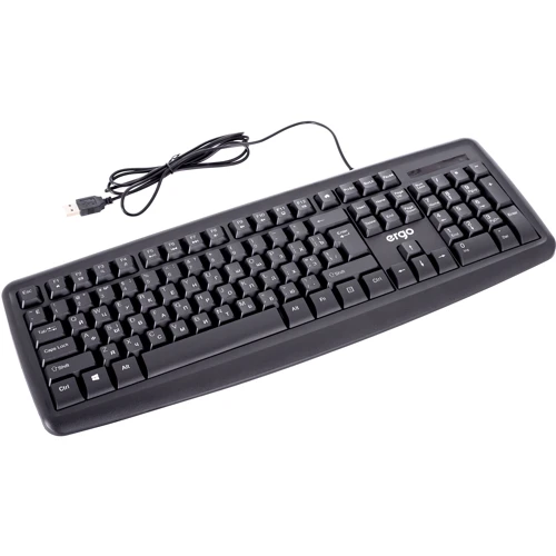 Клавиатура Ergo K-260 USB Black (K-260USB): Тип клавиш мембранный