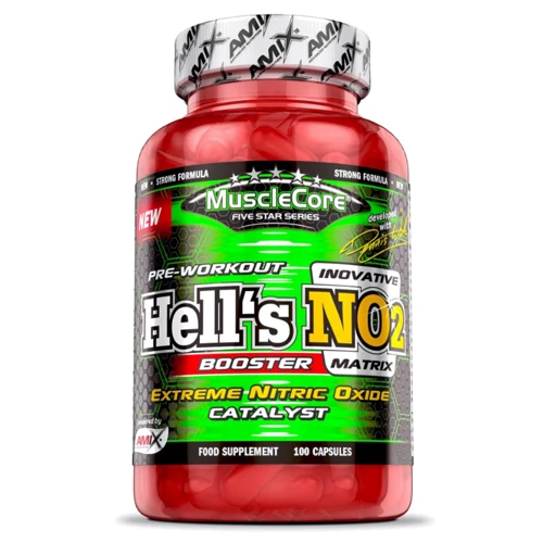 Предтренировочный комплекс Amix MuscleCore Hell's NO2 100 caps / 20 servings