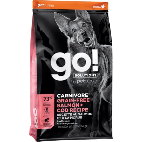 Сухой корм для собак GO! Carnivore Grain Free Salmon + Cod Dog Formula - Гоу! с лососем и треской 1.6 кг (815260005210)