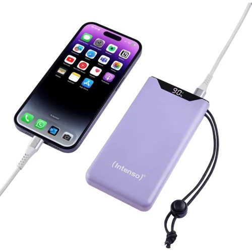 Внешний аккумулятор Intenso Power Bank 10000mAh QC3.0 Purple: Кабели/переходники для смартфонов в комплекте USB Type-C