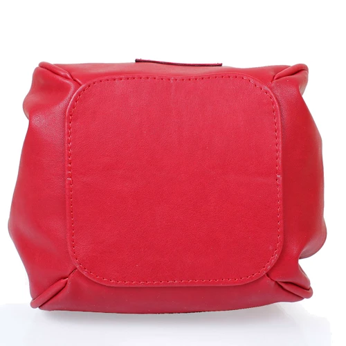 Женская сумка бакет-бэг Laskara красная (LK10195-red): Застежка Механическая