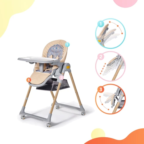 Стульчик для кормления Lastree Beige Wood (KHLAST00BEGW000) фото 5