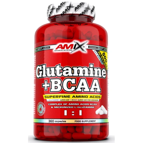 Аминокислота для спорта Amix L-Glutamine + BCAA 360 caps / 60 servings