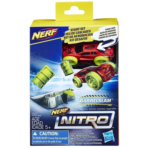 Ігровий набір Hasbro Nerf Nitro Перешкода і машинка (E1271 Ner Nitro Barrel Slam Stunt Set)