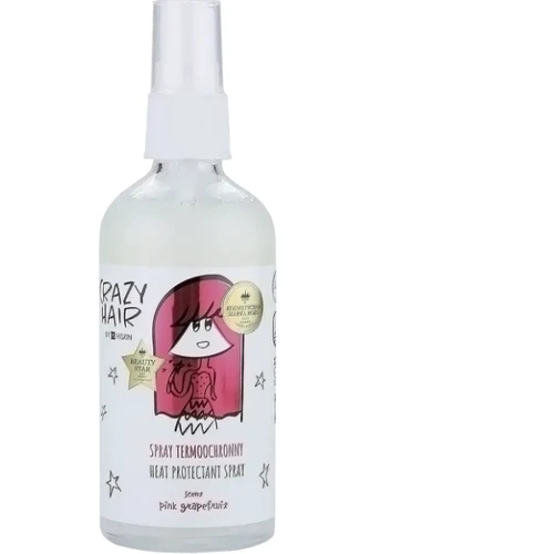 HiSkin Crazy Hair Heat Protectant Spray Pink Grapefruit Спрей-термозащита Розовый грейпфрут 100 ml: Назначение Укрепление, Термозащита