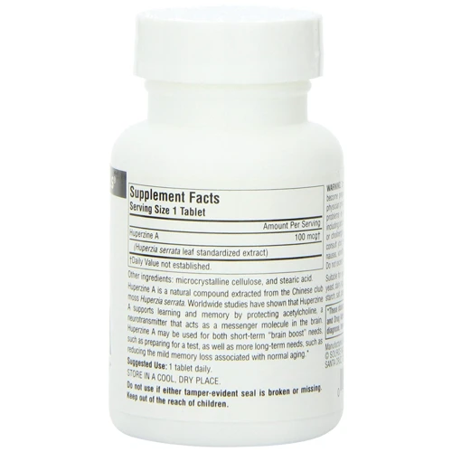 Source Naturals Huperzine A 100 mcg 120 tabs Гуперзин А: Форма выпуска Таблетки