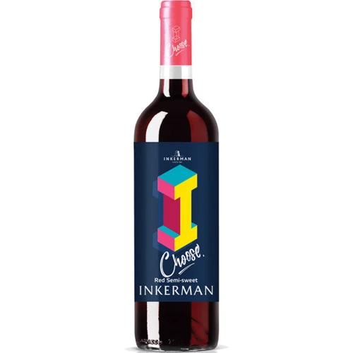 Вино Inkerman I choose червоне напівсолодке 0.7л (DDSAS1N182)