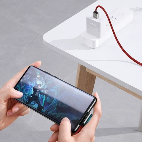 Кабель Baseus USB Cable to USB-C Legend Elbow 66W 1m Red (CACS000409) фото 7