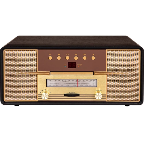 Виниловый проигрыватель Crosley Rhapsody Entertainment Center (Mahogany): Материал тонарма Алюминий